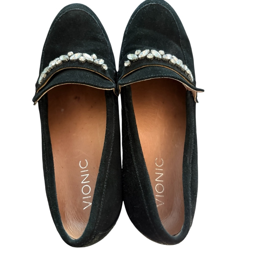 Vionic Avvy Jeweled Black Suede Loafers. Size 8. Gorgeous! Excellent preowned!!! - Picture 5 of 15